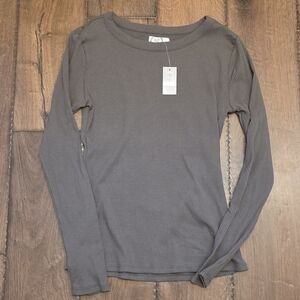 Maurices Brown Ribbed Top